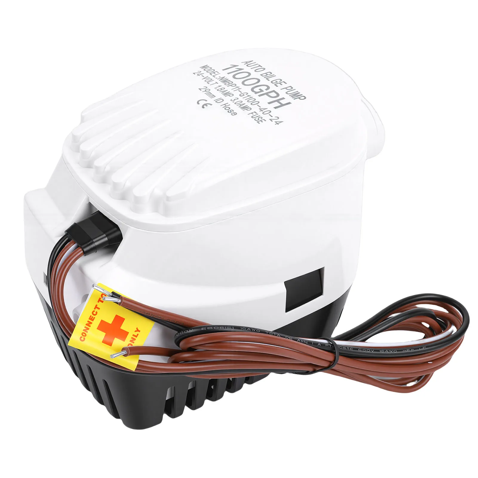 

Automatic Bilge Pump Automatic Boat Bilge Pump 24V 1100GPH 1-1/8in Outlet Built in Float Switc for Marine Boat Yacht Bilge Pump