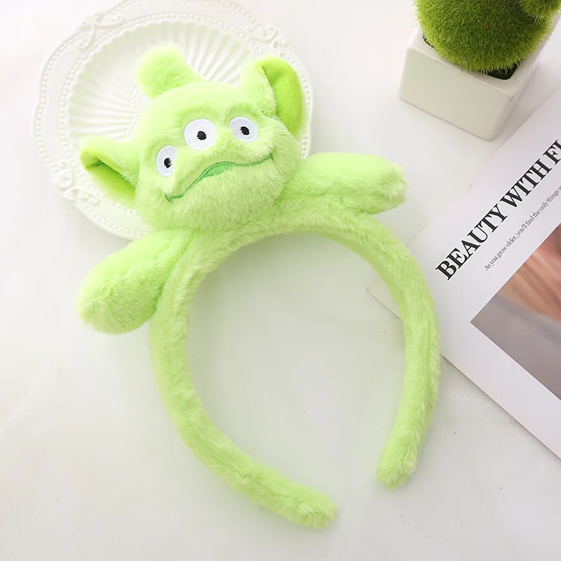 Toy Story Alien Plush Headband Anime Figure Cosplay Alien Hair Accessories Hair Hoop Hairband Cartoon Children Gift