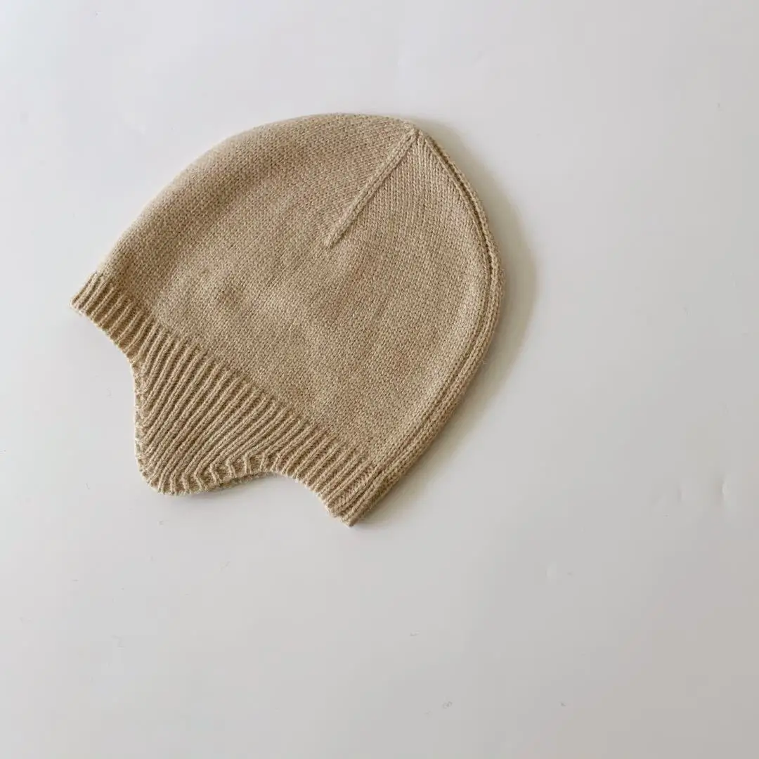 2024 Baby Knit Hat Korea Style Kids Beanie Cap Toddler Girls Bonnet Cap Winter Baby Boy Hats Newborn Photography Props