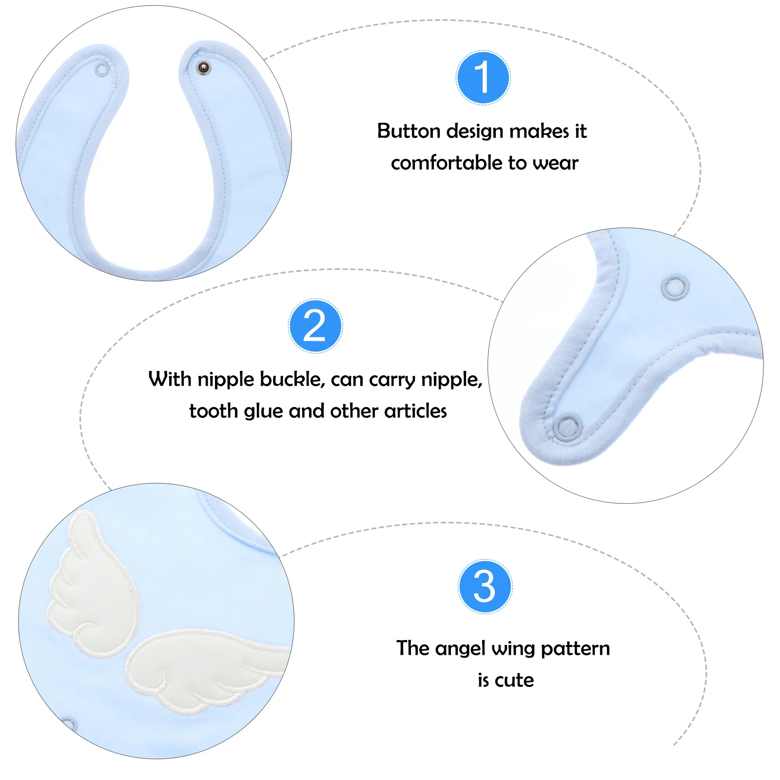 

1Pcs Baby Saliva Towel Cotton Drooling Bib Infant Feeding Bib Durable Soft Comfortable Baby Saliva Towel Multi-Functional Bid