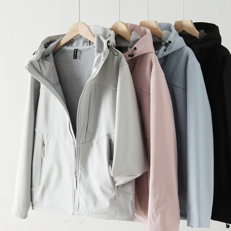 

2026 верхняя одежда для занятий спортом на открытом воздухе, женская ветрозащитная водонепроницаемая куртка с капюшоном, свободные осенне-зимние утепленные флисовые пальто
