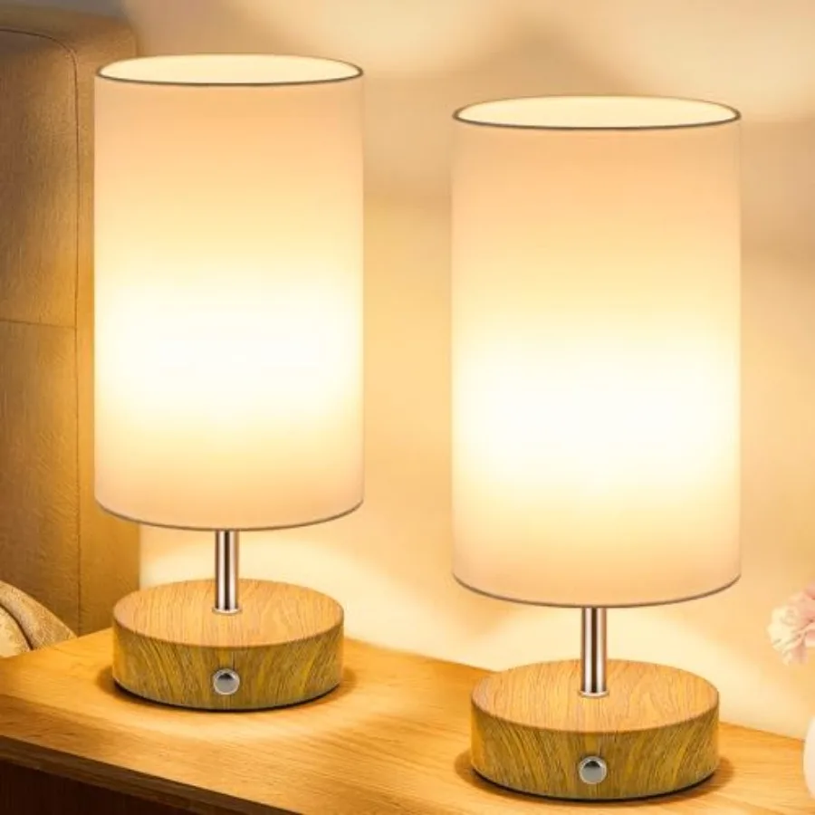 

Rechargeable Table Lamps Cordless Bedside Lamps with Stepless Dimming Portable 6000mAh Battery Operated LED Desk Lamps Wireless