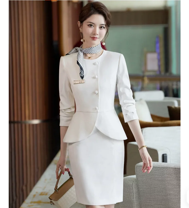 business-commuting-temperament-suit-set-hotel-beauty-salon-work-clothes