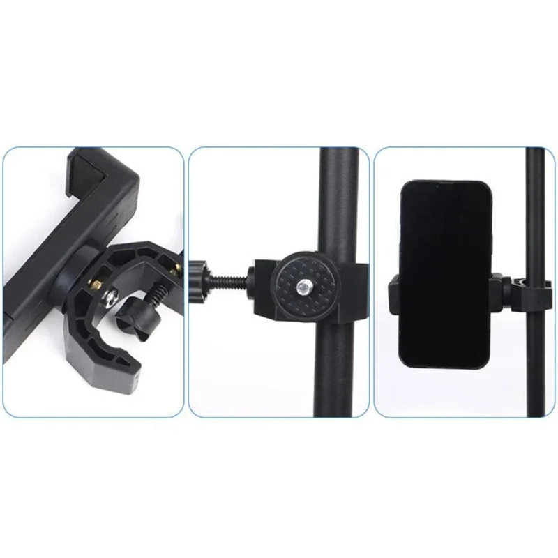 Tripod Phone Mount Bracket Expansion Clamp Mobile Phone Clip Holder Tripod Adapter Adjustable Universal Clip Holder Accessories