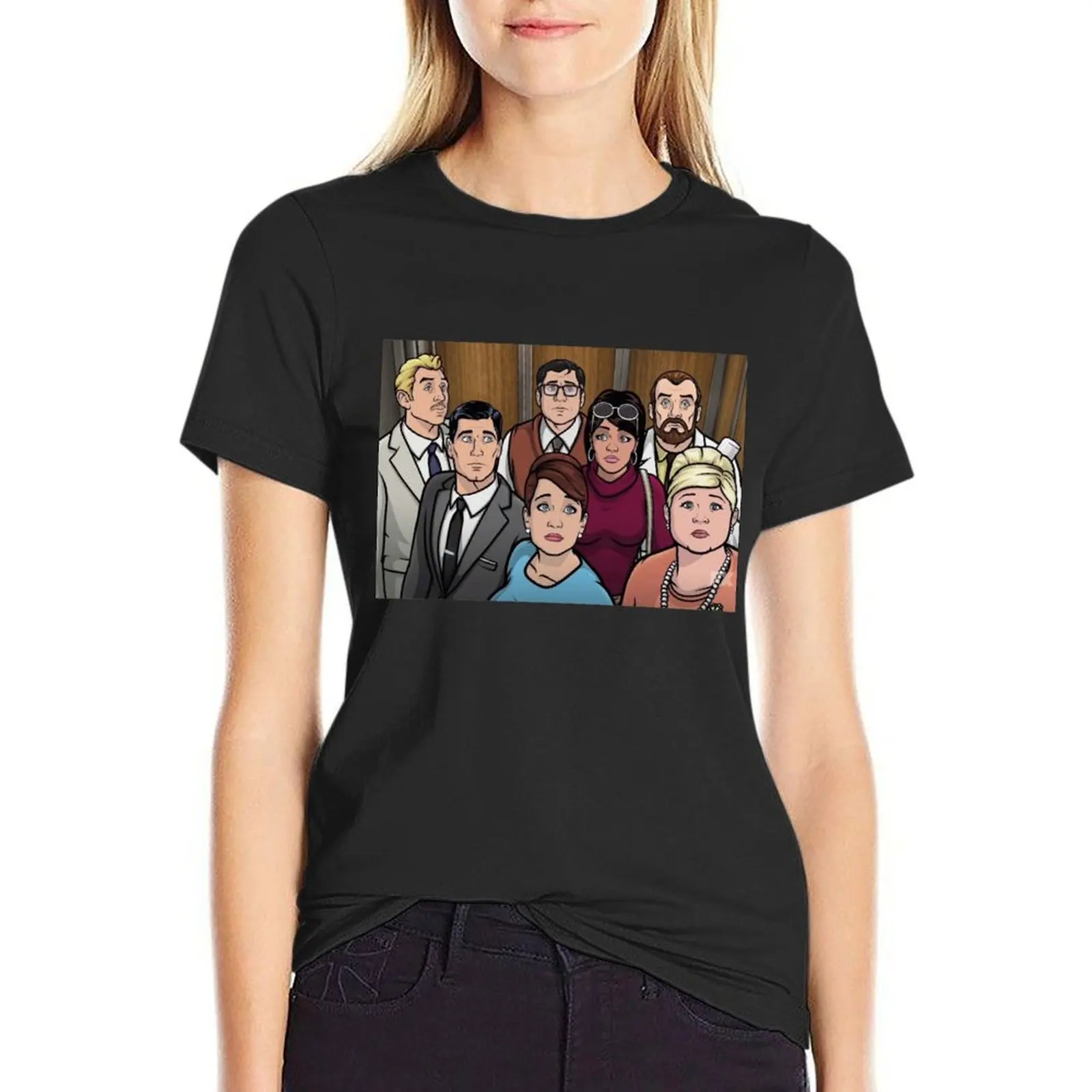

Archer's cast T-Shirt anime plus sizes sublime oversized t shirts for Women