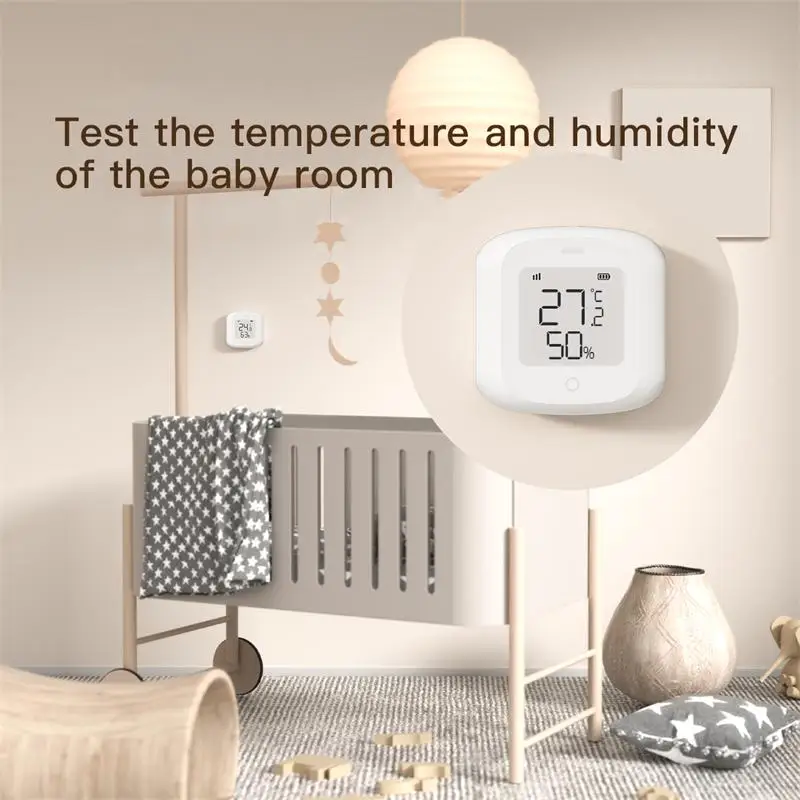 Tuya Temperature Humidity Sensor WIFI Zigbee Smart Home Applicance Scene Linkage Thermometer Alexa Google Home Voice Control