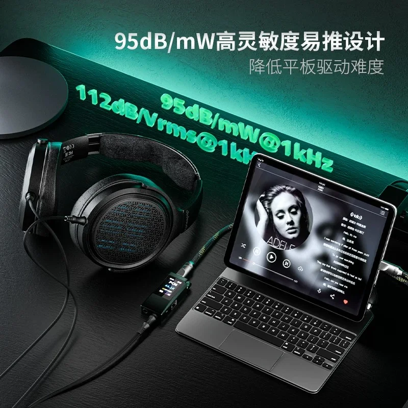 FiiO JT9 Open-Back Planar 1μm Ultra-Thin Film Aluminum Dual-Coated Over-Ear Wired Headphones HiFi with Detachable Cable Earphone view 6