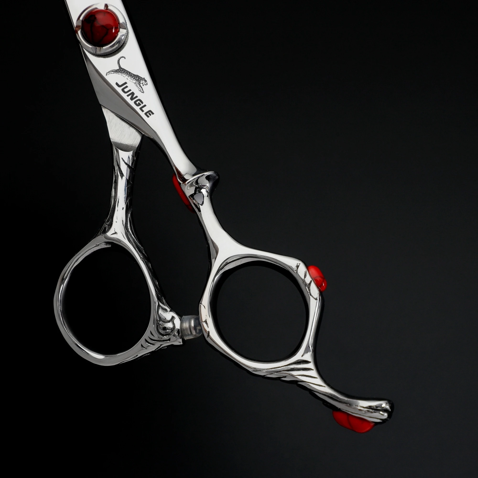 JAGU 6.0 inch barber scissors Hair cutting tools thinning shears 440C steel Barber shop professional accessories