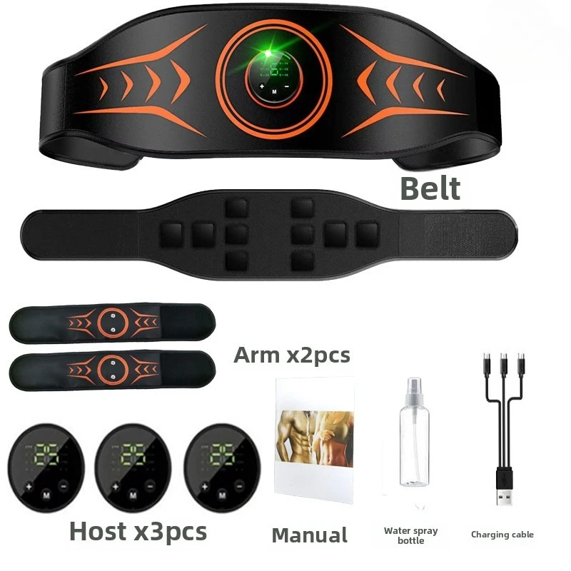حزام تدليك نبض الاهتزاز الذكي الجديد من أمازون، حزام تدليك لحرق الدهون، حزام تشكيل عضلات البطن