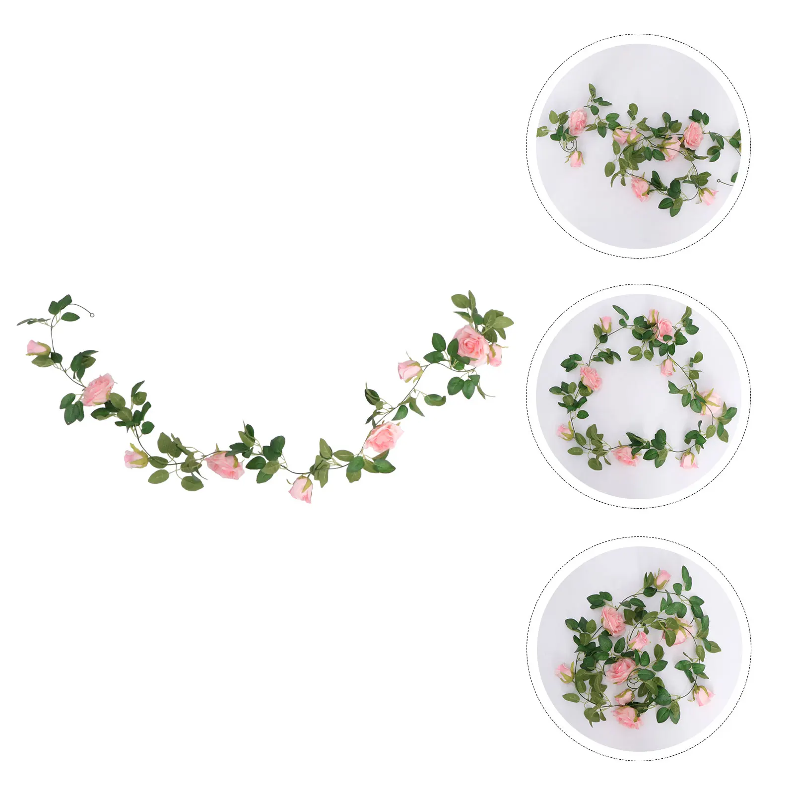 

Premium Rose Hanging Decor Elegant Wedding Party Balcony Banquet Background Wall Scenery LifelikeFlower Vines