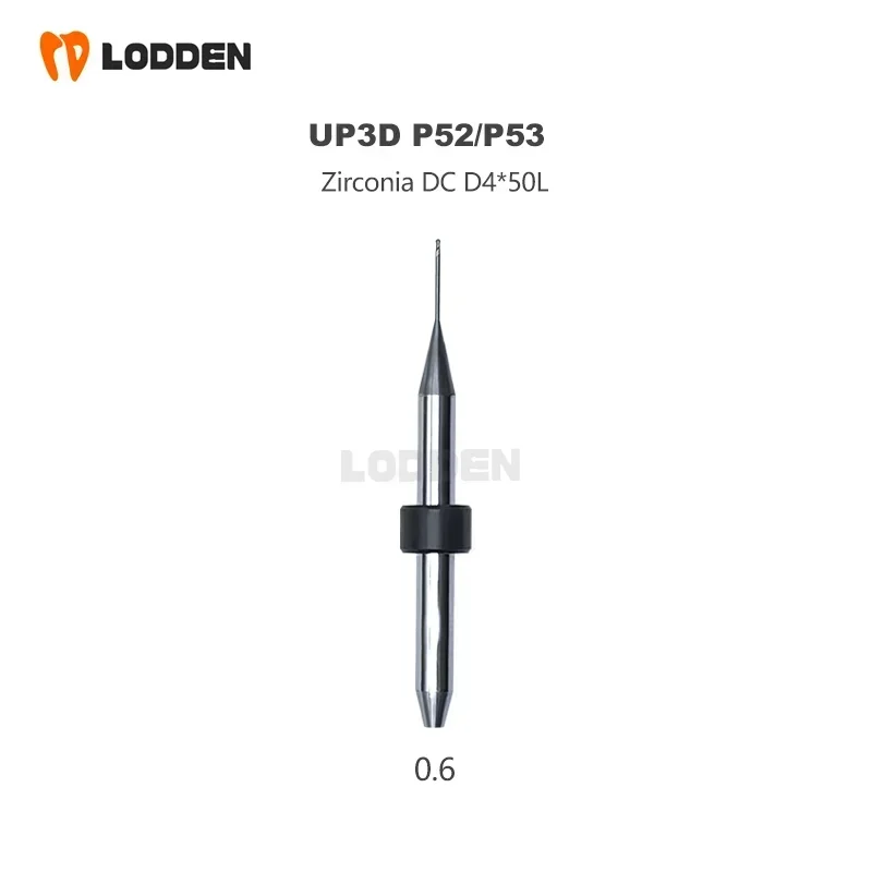 UP3D P53 Dental Milling Burs For Zirconia PMMA Lithium Disilicate D4 Diamond Coating Milling Cutter P52 Axis Dry Milling Machine