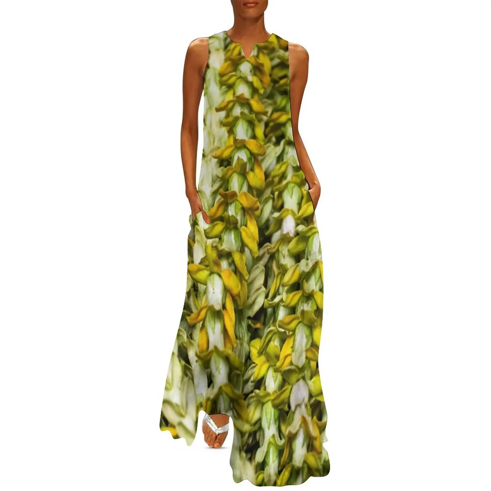 

Lei Pakalana Long Dress women"s summer jumpsuit loose summer dress