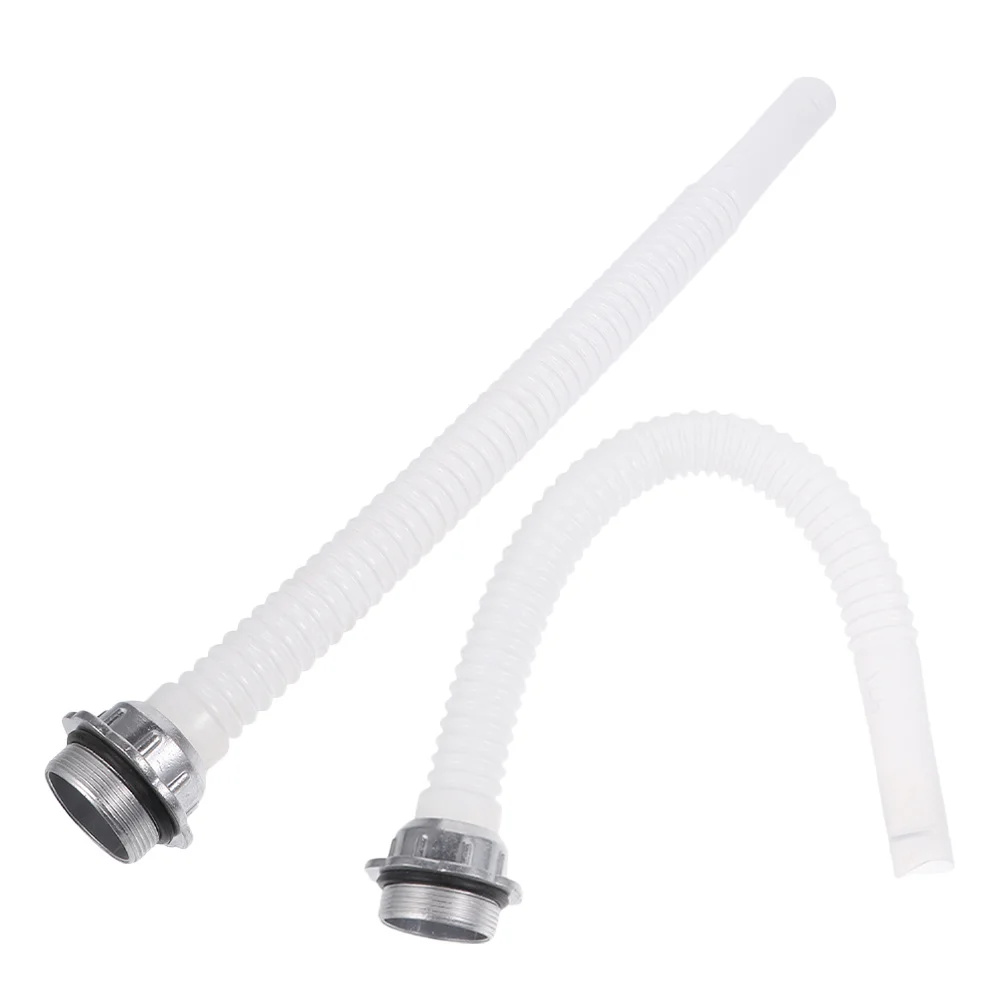 

2pcs Plastic Fuel Hose For Car Oil Injection Transfer Can Oil Drum Fitting Line Tubing Replacement Auto Maintenance
