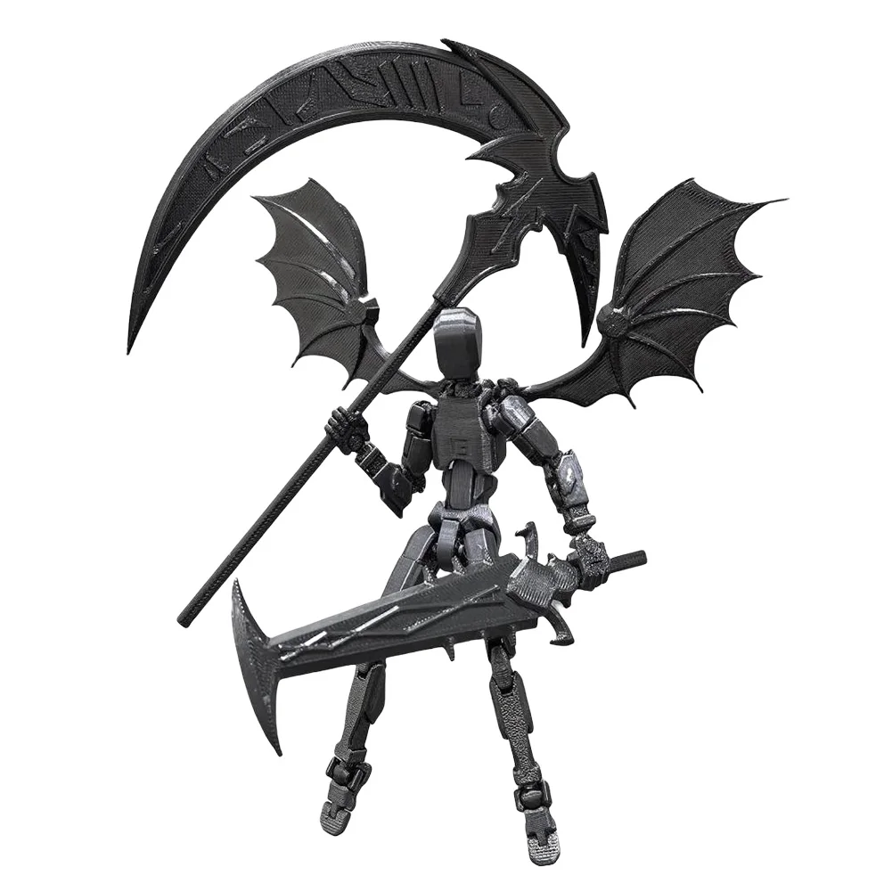 لعبة تململ مفصلية مرنة متعددة المفاصل مطبوعة ثلاثية الأبعاد مع 6 أزواج من الأيدي نموذج مفصلي لديكور سطح المكتب #5