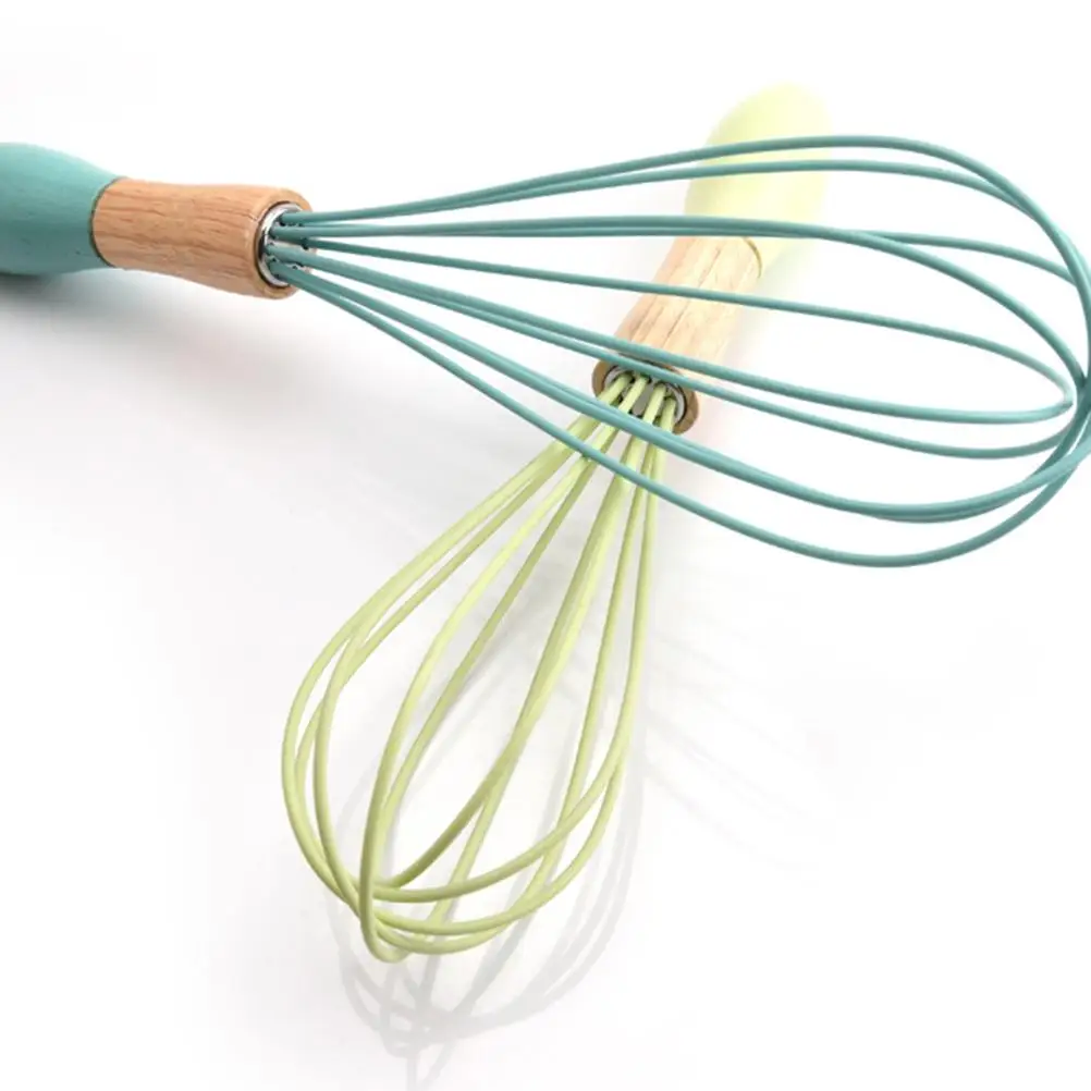 

2Pcs Silicone Egg Beater Manual Blender Whisk Kitchen Mixer Balloon Food Grade Safe Easy Cleanup For Scrambled Eggs
