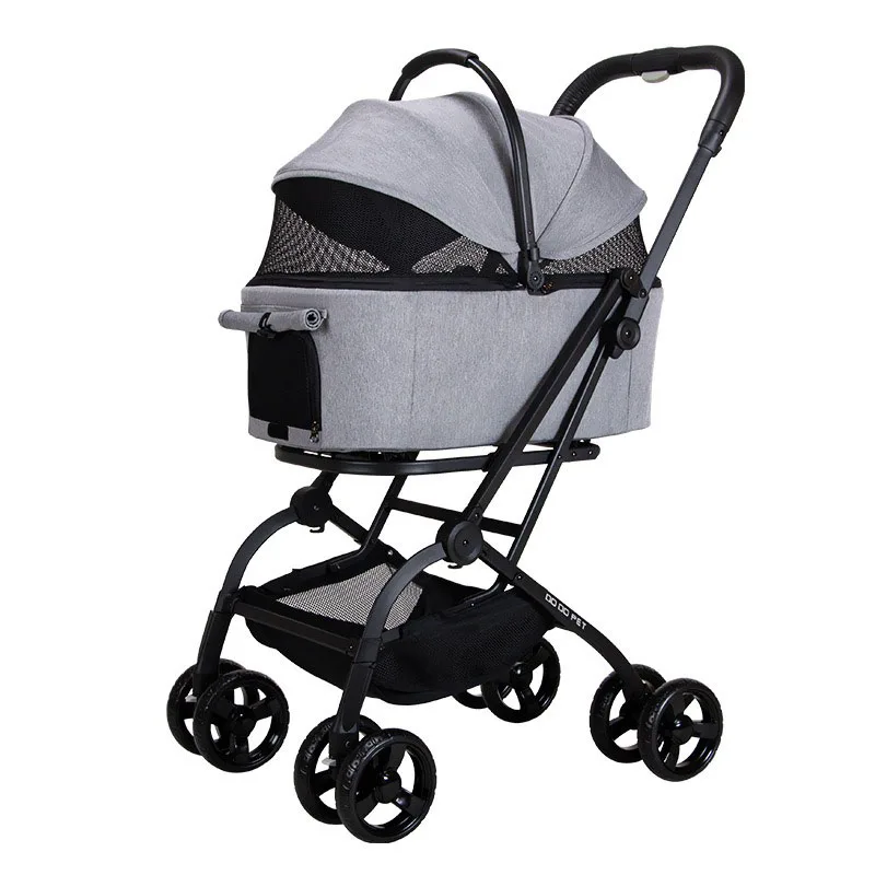 

Foldable Pet Stroller with Wheels, Dog Cart, Trolley, Carrier, Outdoor, Companion, Animal, Buggy, Pet Carrying Equipment