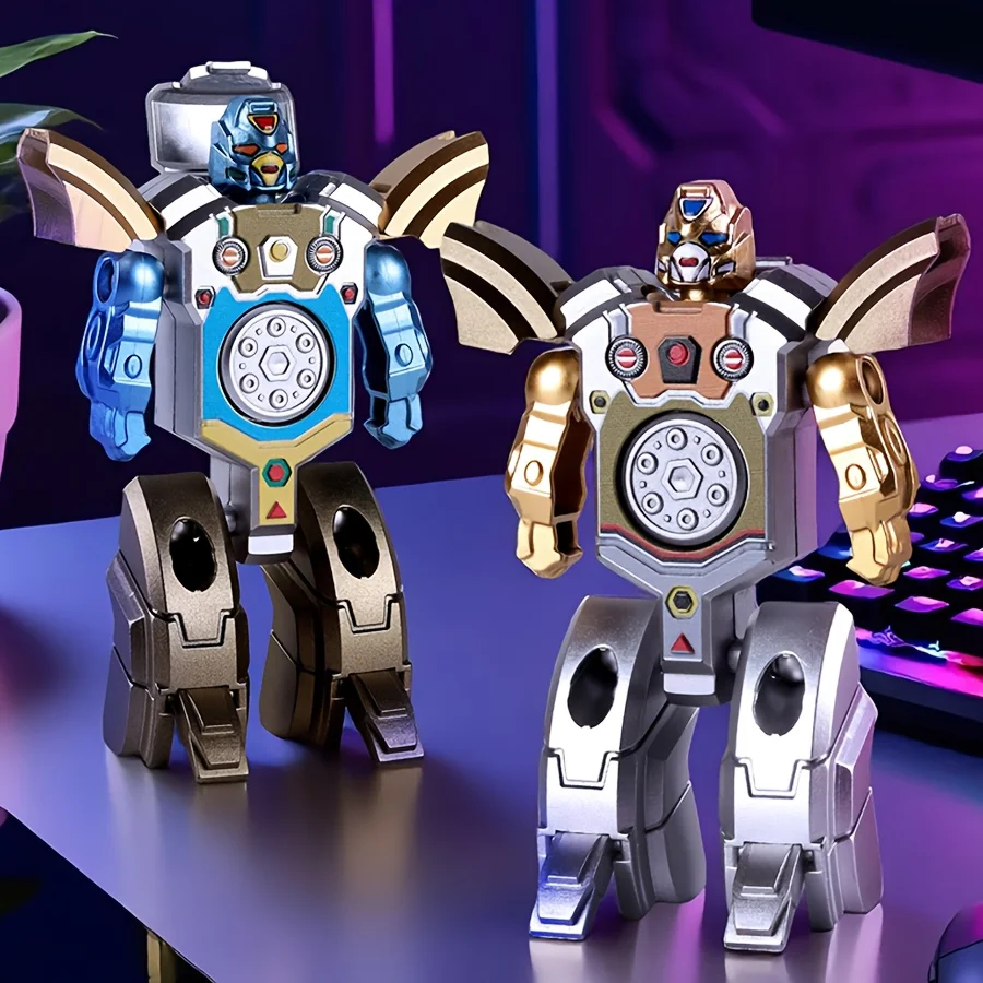 Spinner à doigt Fidget jouets transformer sensoriel créatif Antistress jouet doigt Gyro cadeau transformant chaîne Robot Spinner 2025