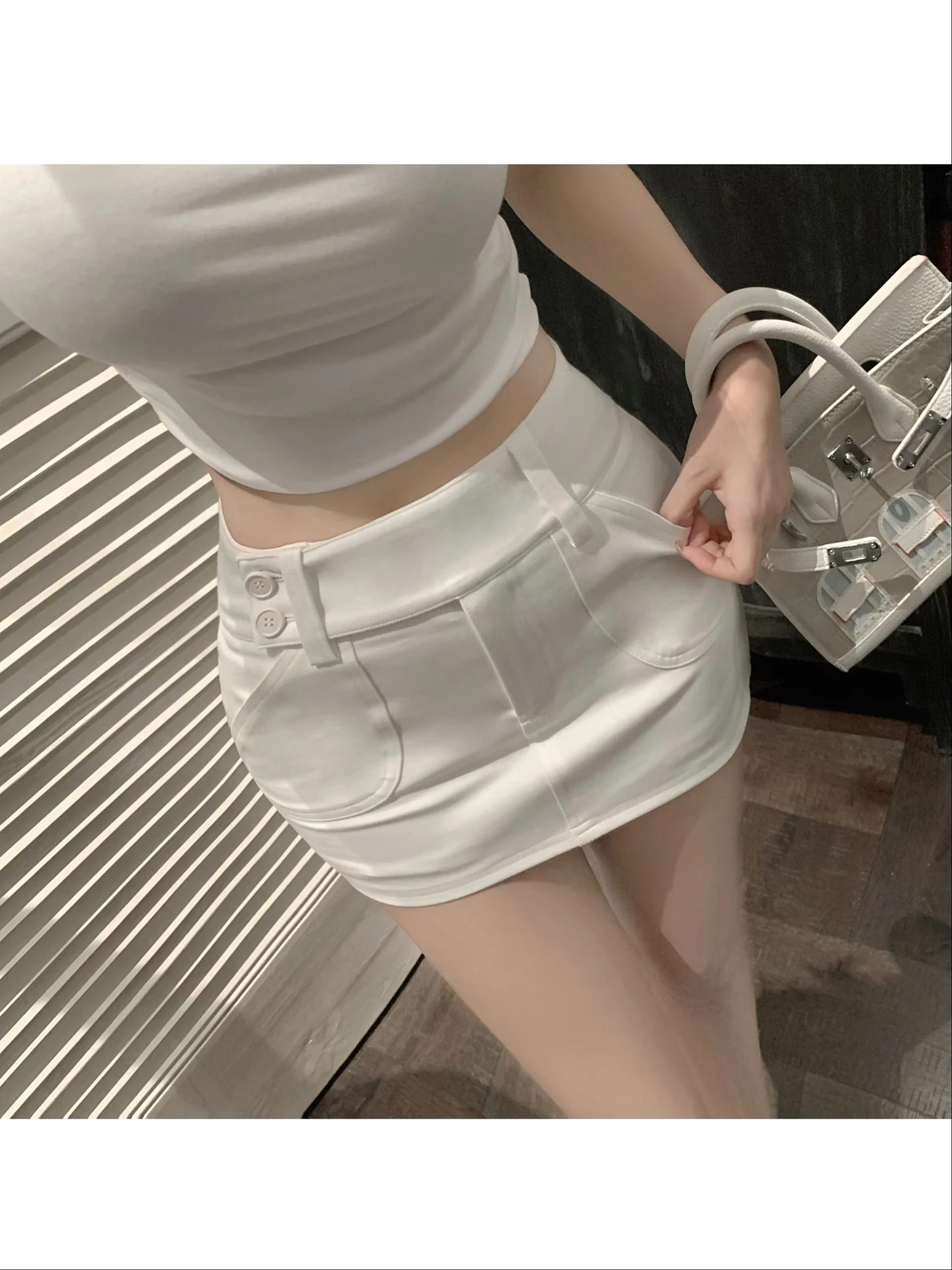 

Luna High Waist Slim Fit Half Skirt Pure Desire Style New Arrival Women's Fashion Spring H-Line Skirt Elegant Office Wear