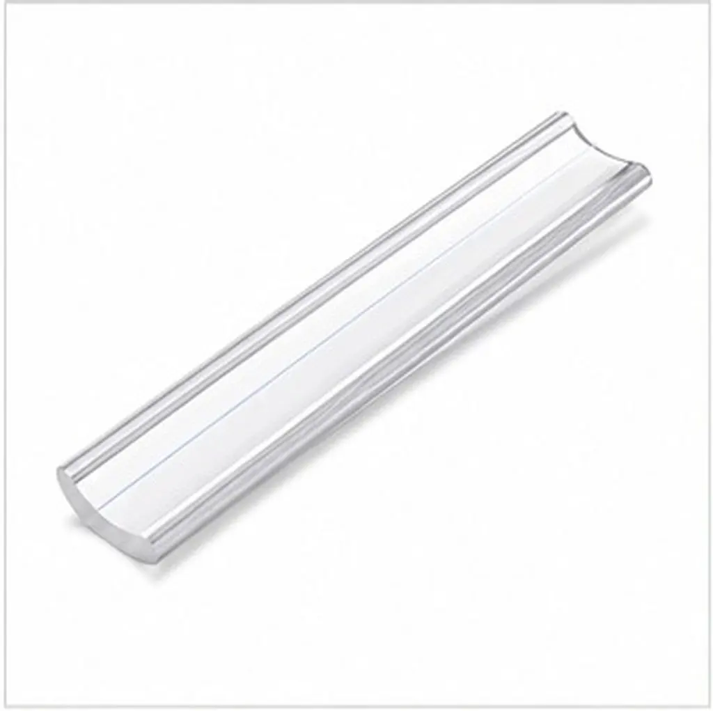 16Cm Clear Acrylic Magnifying Ruler Reading Magnifier for Small Print Books Documents Line Reader Strip-Shaped Ruler Portable