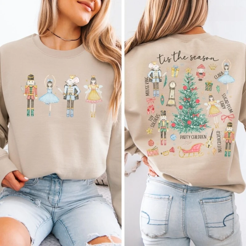 المائية عيد الميلاد كسارة البندق البلوز كسارة البندق الباليه سترة عطلة حفلة Crewneck سترة الباليه أمي البلوز هدية