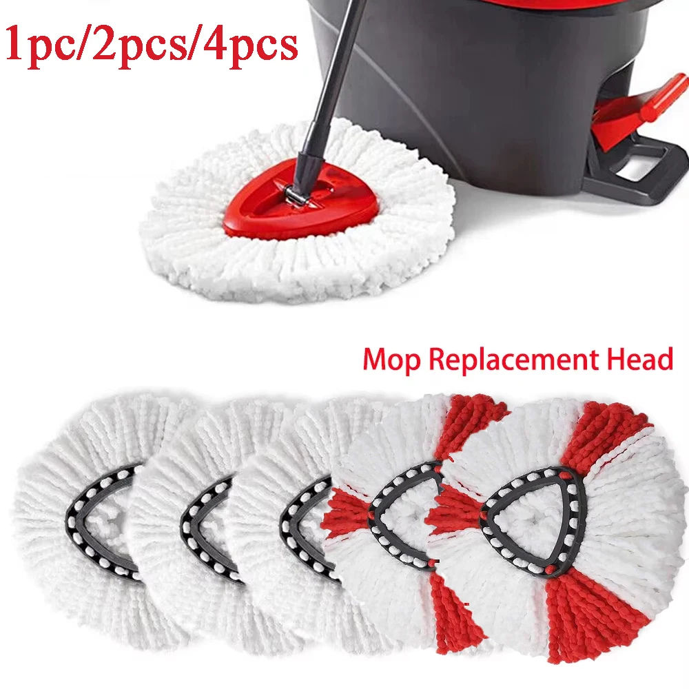 Mop Heads Compatible with Vileda & Ocedar Thickened Rotating Triangular Microfiber Replacement Pads Household Mop Head Accessory