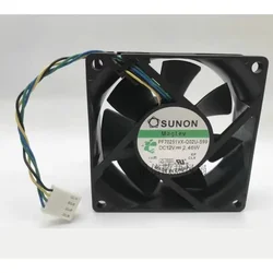 CPU Fan For SUNON PF70251VX-Q02U-S99 DC12V 2.46W 4-wire Cooling Fan 7025 70*70*25MM
