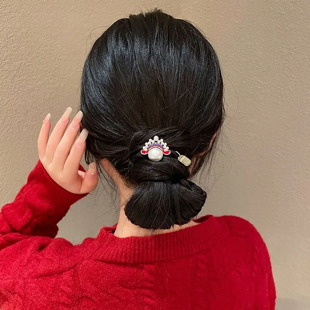 Beijing Opera Facial Masks New Year Elastic Hair Band Peking Opera Bracelet Dragon Year Headwear New Year's Hair Tie