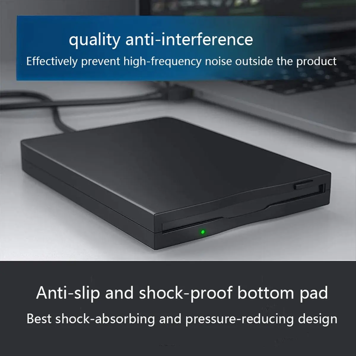 AAAE USB External Floppy Disk Reader Drive 3.5In 1.44MB FDD Diskette Drive for 10/7/8/XP/Vista PC Laptop Desktop