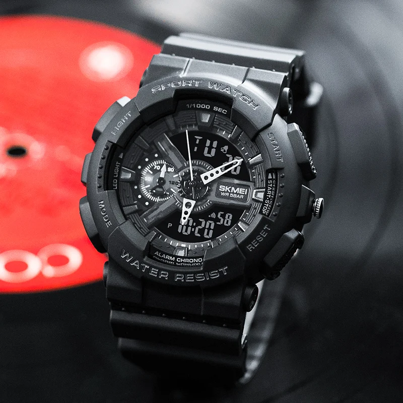 SKMEI الإبداعية الالكترونيات الرقمية الساعات للرجال النساء الأعمال ساعة كوارتز مقاوم للماء ساعة تنبيه ساعة اليد Horloges Mannen #5