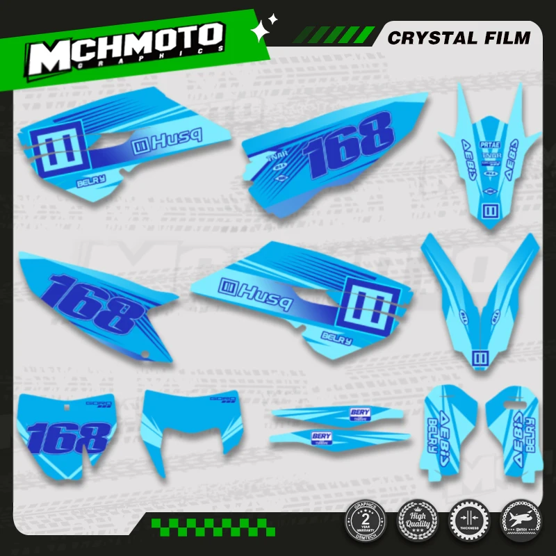 

MCHMFG Motorcycle Custom Graphic Decal Sticker Kits for Husqvarna TE FE 125 250 350 450 2014 2015 2016 TC FC 2014 2015