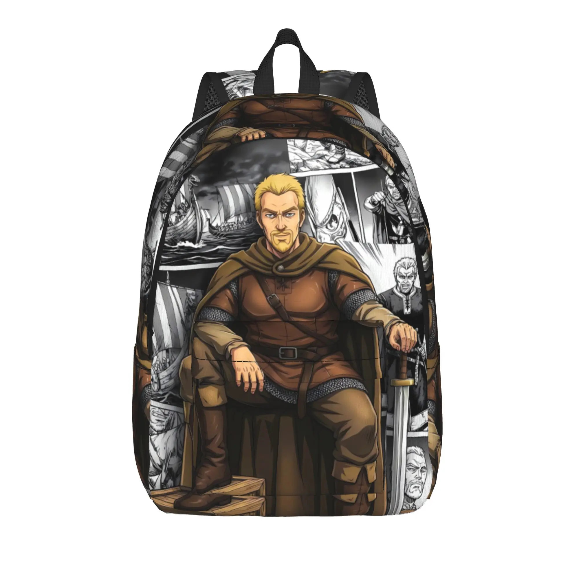 Vinlands Sagas Thorfinn Vinland Askeladd Anime Backpack Women Men  Big Backpacks Stylish High School Bags Trekking Rucksack