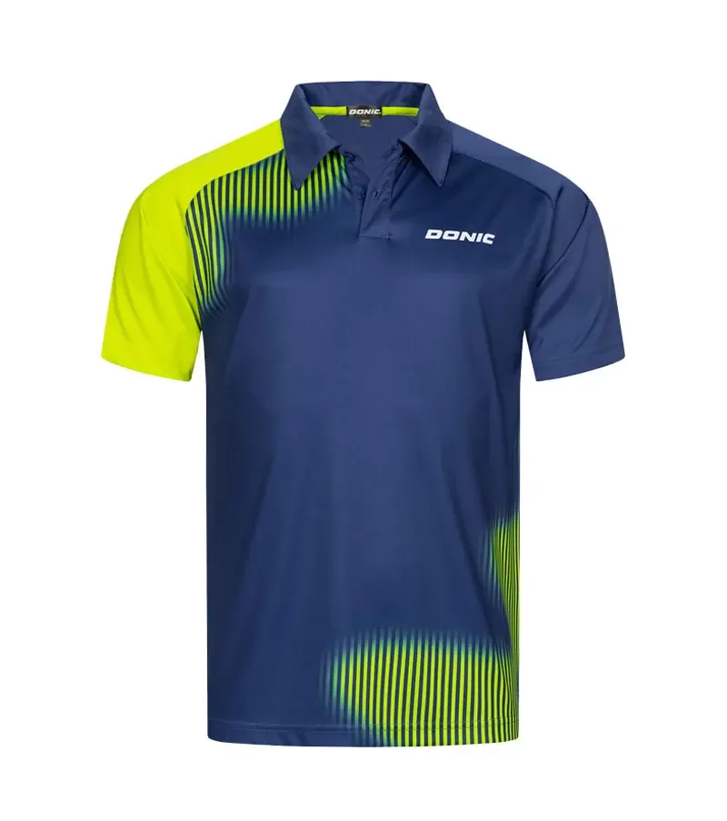 DONIC Tischtennis-Shirt für Herren und Damen, kurzärmeliges Poloshirt, Sommer-Tischtennis-Pullover, lässiges, schnell trocknendes Sport-Shirt