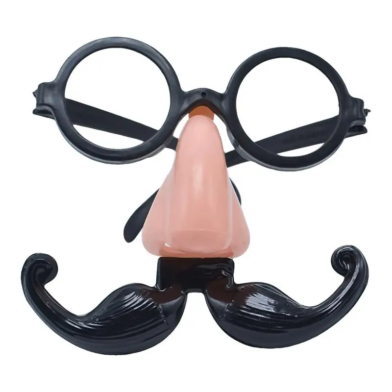 Funny Halloween Black Glasses Nose With Mustache Costume Party Decoration Masquerade Supply