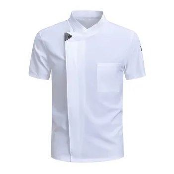 Uniforme da chef del ristorante Abito da cucina da uomo Camicia da cameriere dell'hotel Servizio di ristorazione Giacca da cucina Abiti da lavoro per cameriere da forno