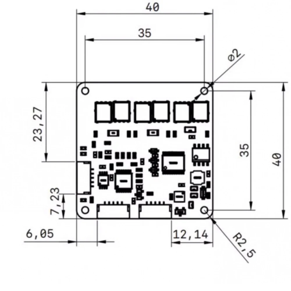 Picture 7: BLDC Motor Drive Module 12-48V Servo Motor Development Board FOC Vector Control Direct Drive Board Robot Joint