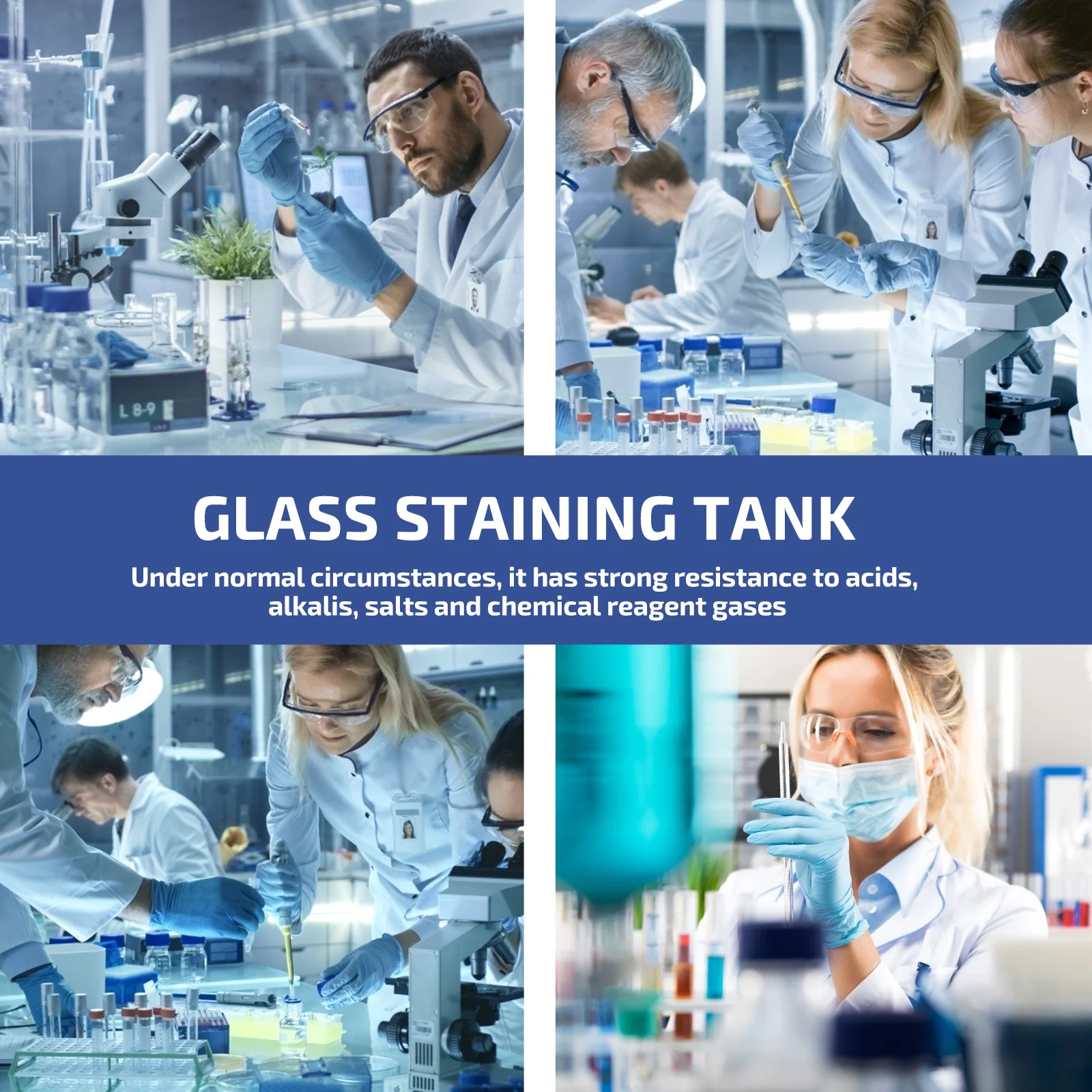 

Glass Staining Jar Laboratory Jars Slide Microscope Cytology Transparent Slides