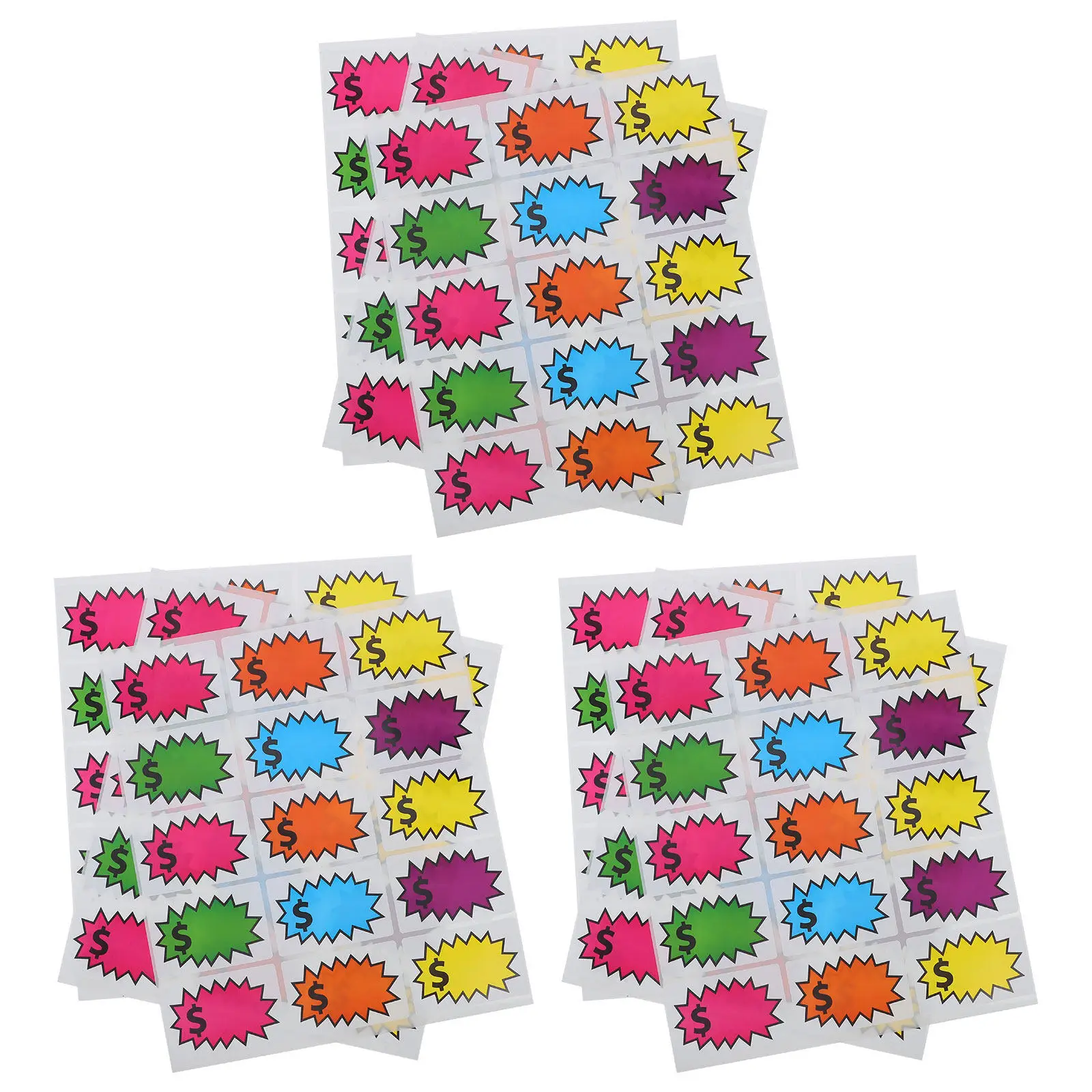 

120Pcs Retail Store Price Tags Removable Adhesive Large Writing Area Price Stickers for Sale Signs Grocery Store Market Label