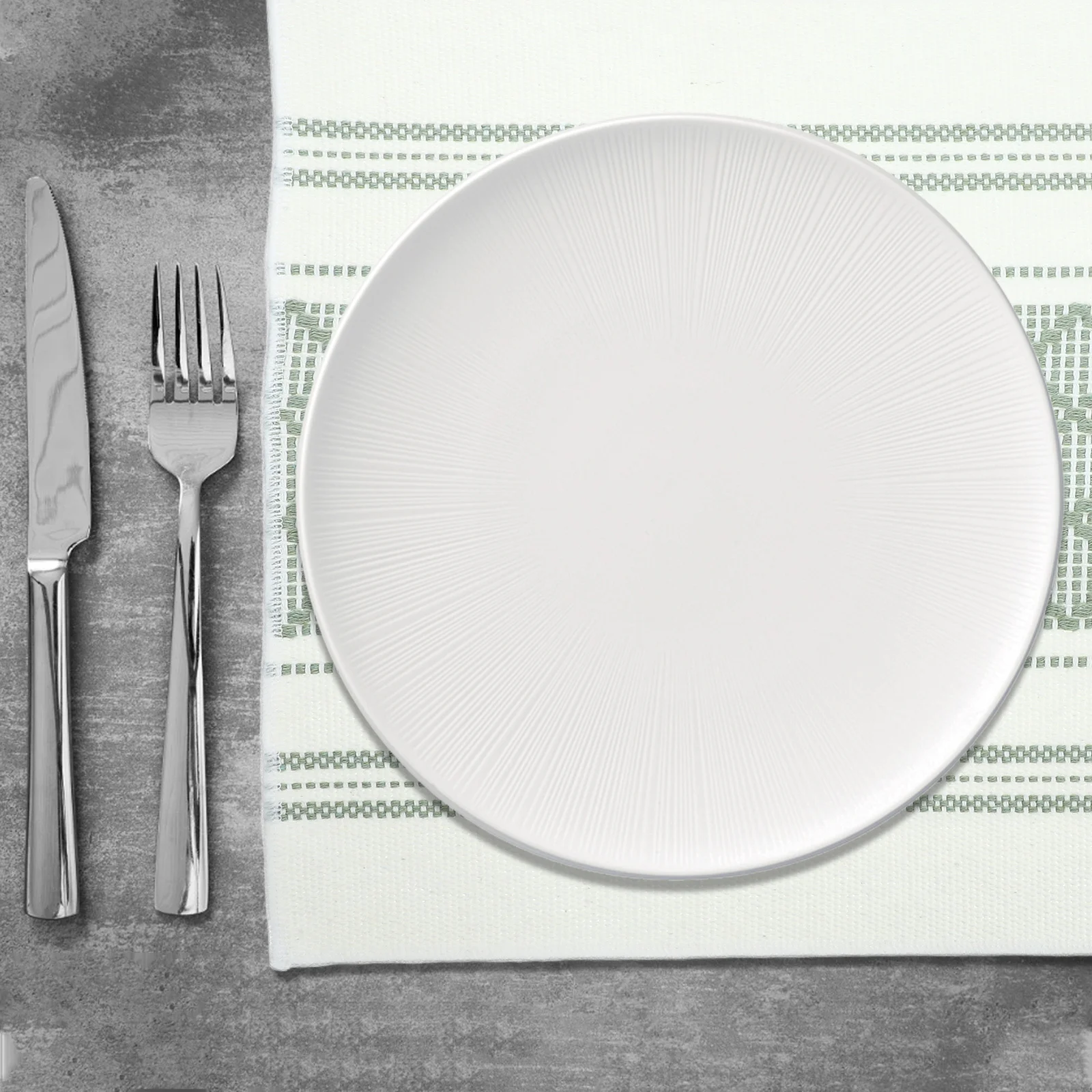 

4Pcs Kitchen Table Decor Placemats Set Polyester Cotton Dining Table Mats Washable Decorative Placemat Set Western Placemat