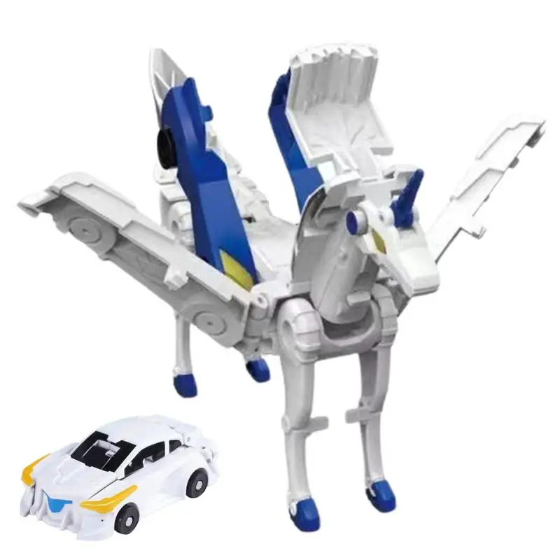 Transformable Car Horse Sturdy Children's Collision And Horse Deformation Toys Deformable Car Horse Robot Horse Combo Kit Horse