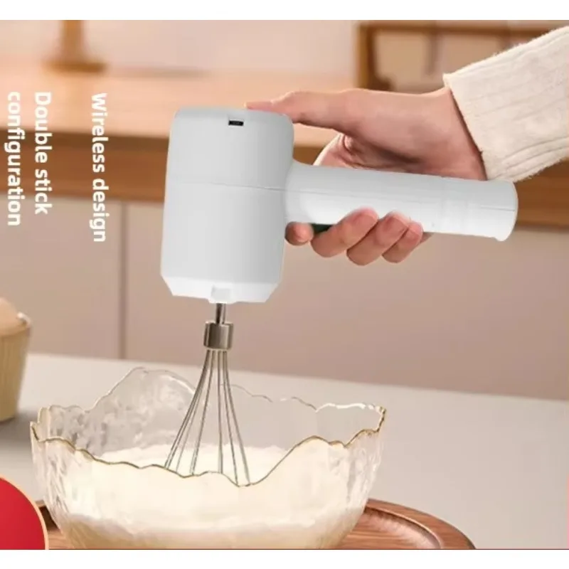 

Wireless Electric Egg Beater Household Small Automatic Cake Beater Handheld Egg Beater, Baking