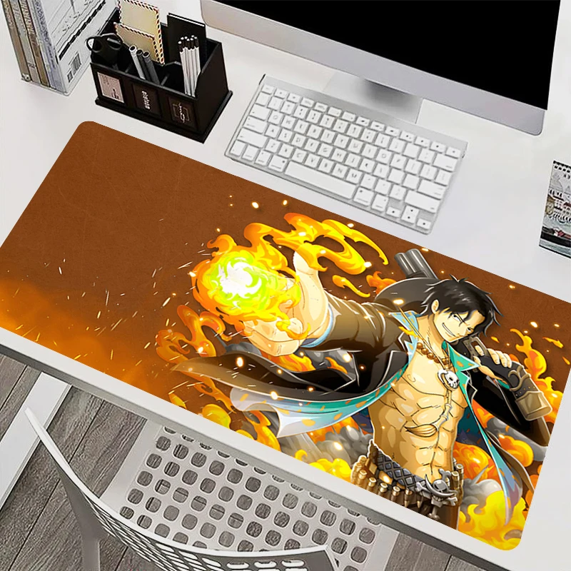 

Mousepad Laptop Office Cabinet Keyboard Pad PC Desk Mat One Piece Portgas·D· Ace Large HD Mouse Pad Non-slip Rubber Extended Pad
