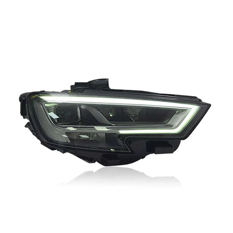 -For Upgraded PC Material 20W LED Headlight Assembly with Sequential Turn Signal for A3 8V Facelift 2017-2019^