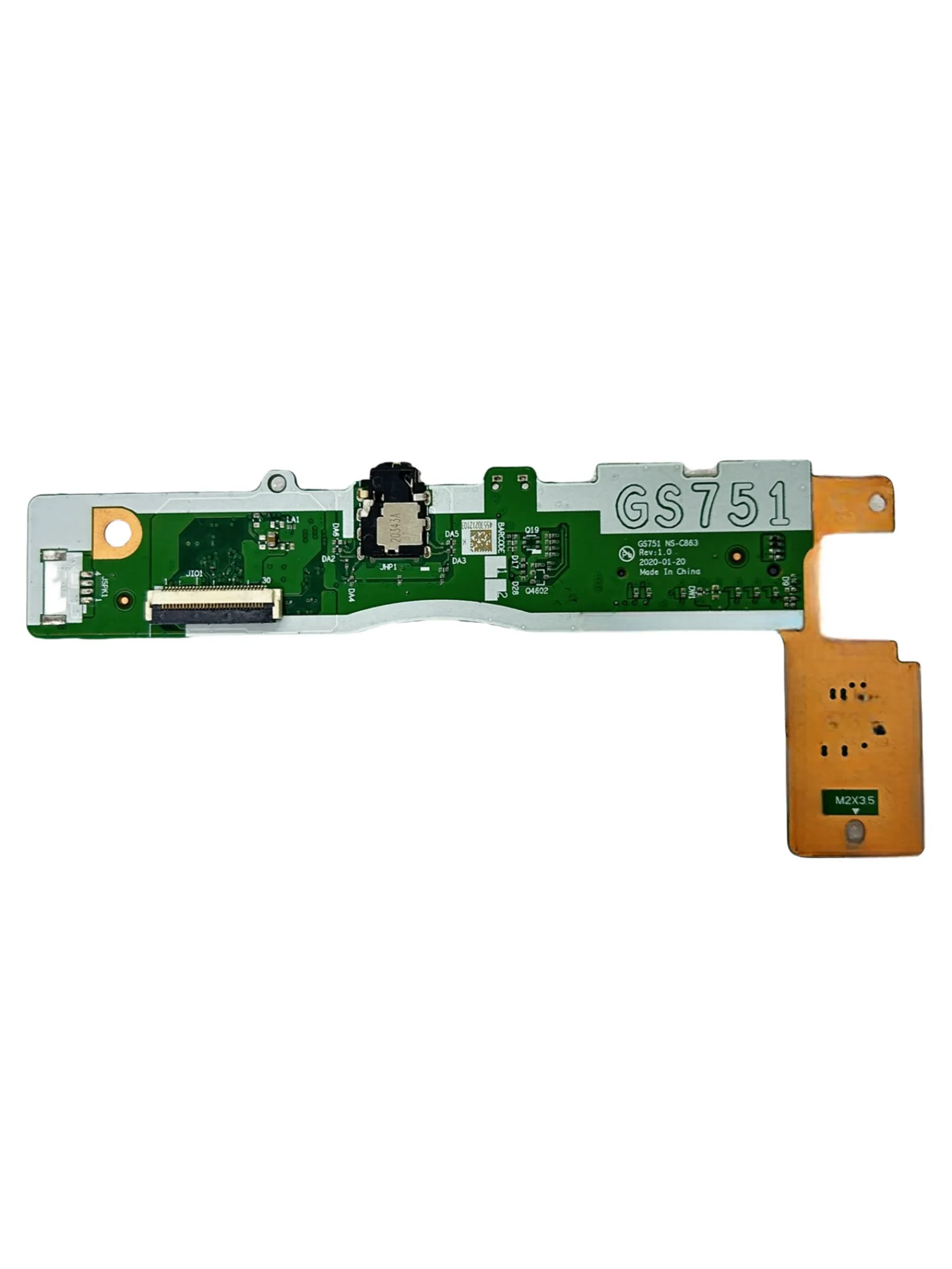 

For Lenovo IdeaPad 3-17ADA05 USB Small Board 5C50S25053 NS-C863 GS751