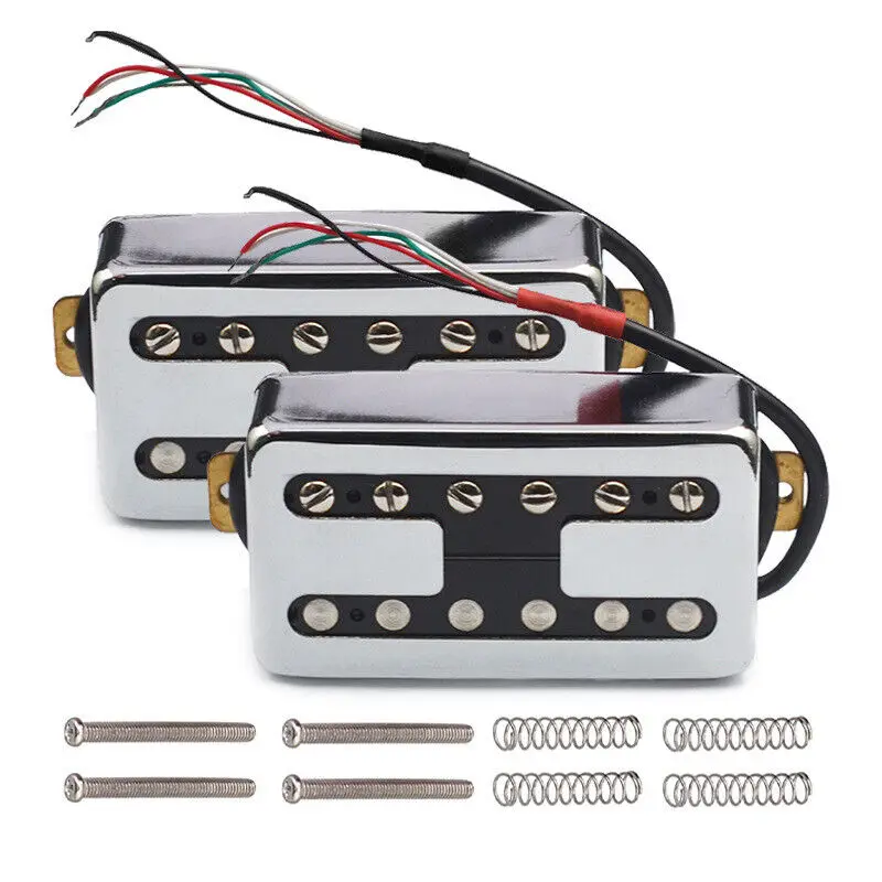 

Six-string Electric Guitar Double Coil Pickup I-shaped Copper Shell Four-wire Cut Single Electric Guitar Line Modified Rock