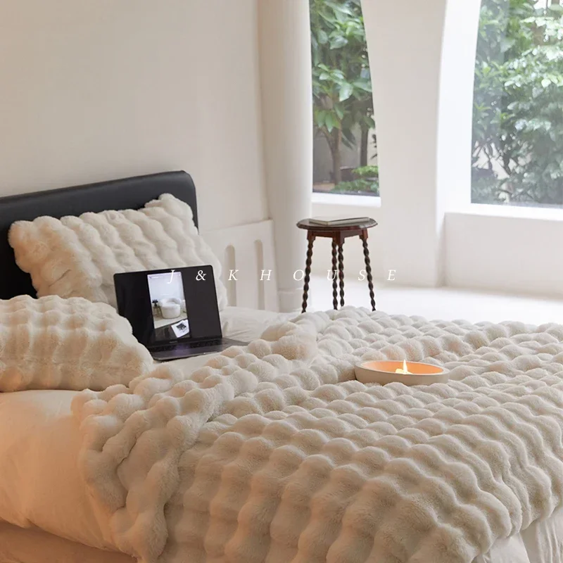 

Роскошное одеяло из искусственного меха для зимы, тепло, супер удобные одеяла для кроватей, высококачественное теплое зимнее одеяло, постельное белье