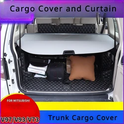 Trunk Cargo Cover For Mitsubishi Pajero V93 V97 V73 2005-2020 Security Shield Rear Luggage Curtain Partition Privacy Accessories