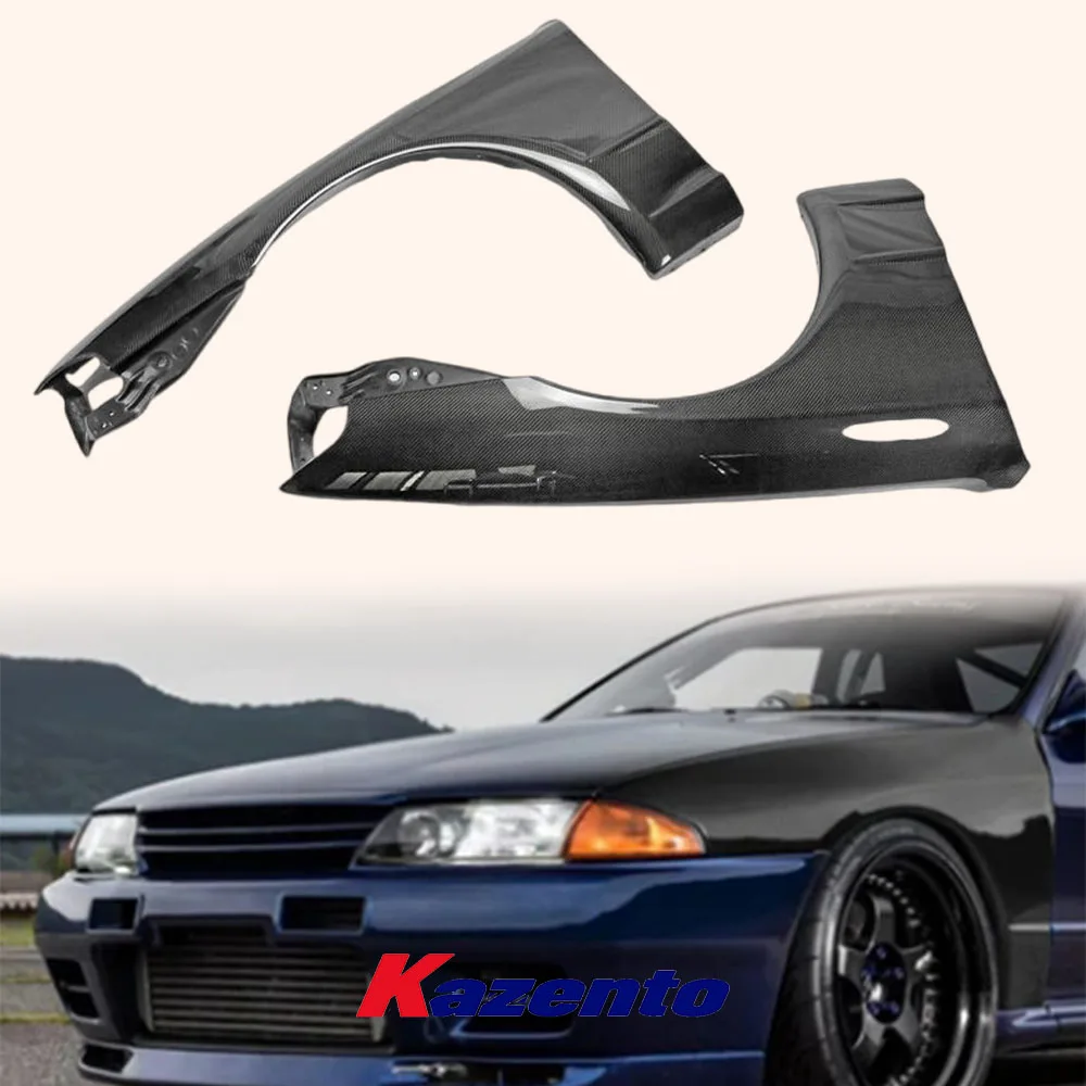 For Nissan Skyline R32 (GTR Only) Front Vented Fender Pair Carbon Fiber OE Style