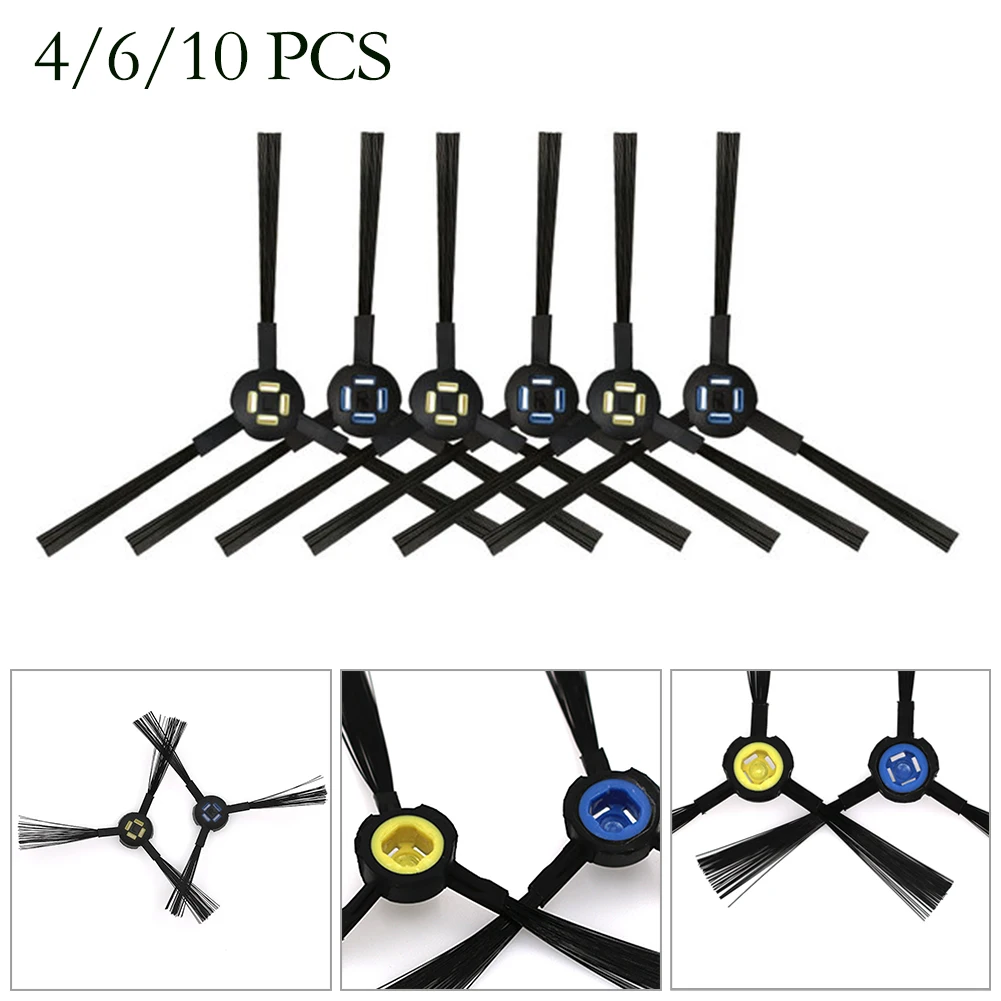6pcs Side Brush Replacement For For For For For Elari SmartBot Lite Robotic Vacuum Cleaner Parts Corner For For For For Edge Cle