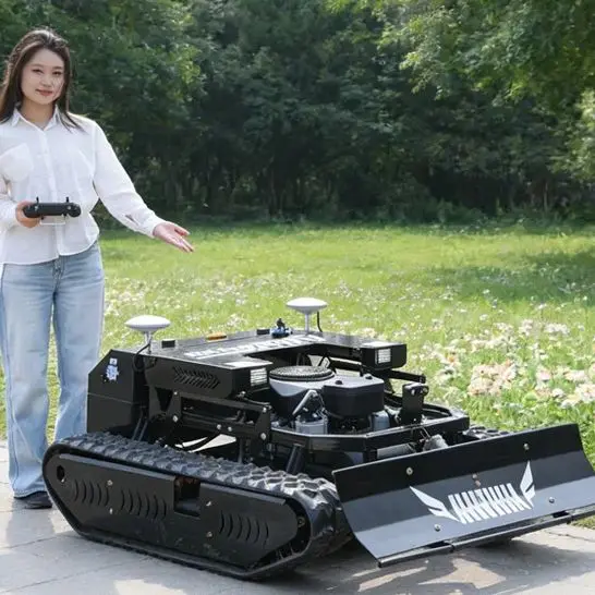

Customized Hot Sale GPS Farm Use Small Grass Cutter Robotic Lawn Mower Agriculture Crawler Remote Control Lawn Mowers