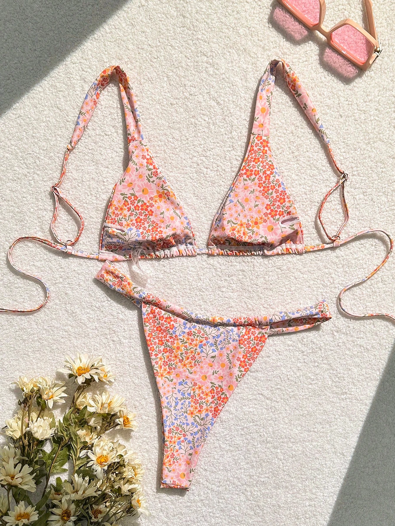 Bikini Summer New With Chest Padded Suspenders Adjustable Convenient Swimsuit Split Set Beach Vacation